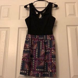 Fun patterned dress